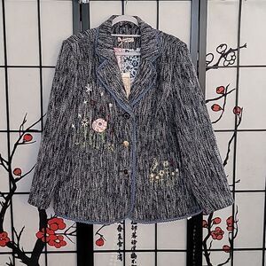 Joe Brown's Art to Wear Embroidered Short Jacket